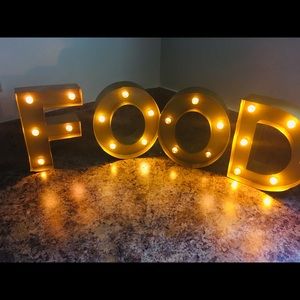 Light up FOOD sign